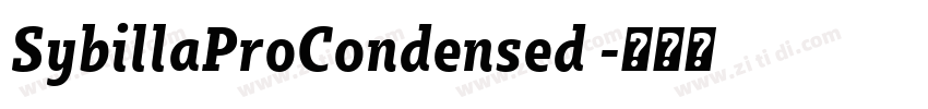 SybillaProCondensed 字体转换